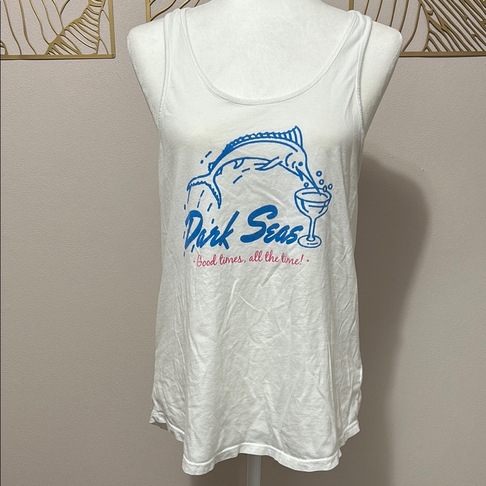White Fish Tank Top -